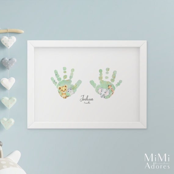 Baby Handprint Footprint Art Inkless Print Kit Included Baby Toddler Hand  Print Foot Print Rainbow Baby Nursery Baby Hands and Feet 