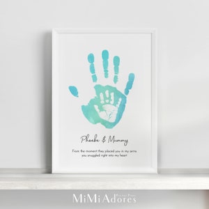 Handprint Keepsake | Family Hand Print Kit Included | Family Hands | Handprint Art | Personalised Family Print | Mum Dad gift from kids