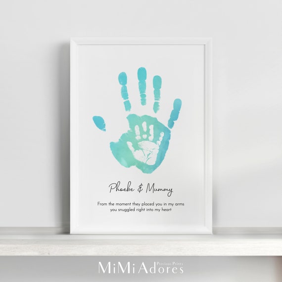  Family Handprint Kit,Clear Family Handprint Frame,DIY Art Print  Keepsake,Newborn Keepsake Baby Hand and Footprint Kit,Parents Baby Shower  Boy & Girl, Family Gifts, DIY Craft Paints : Baby