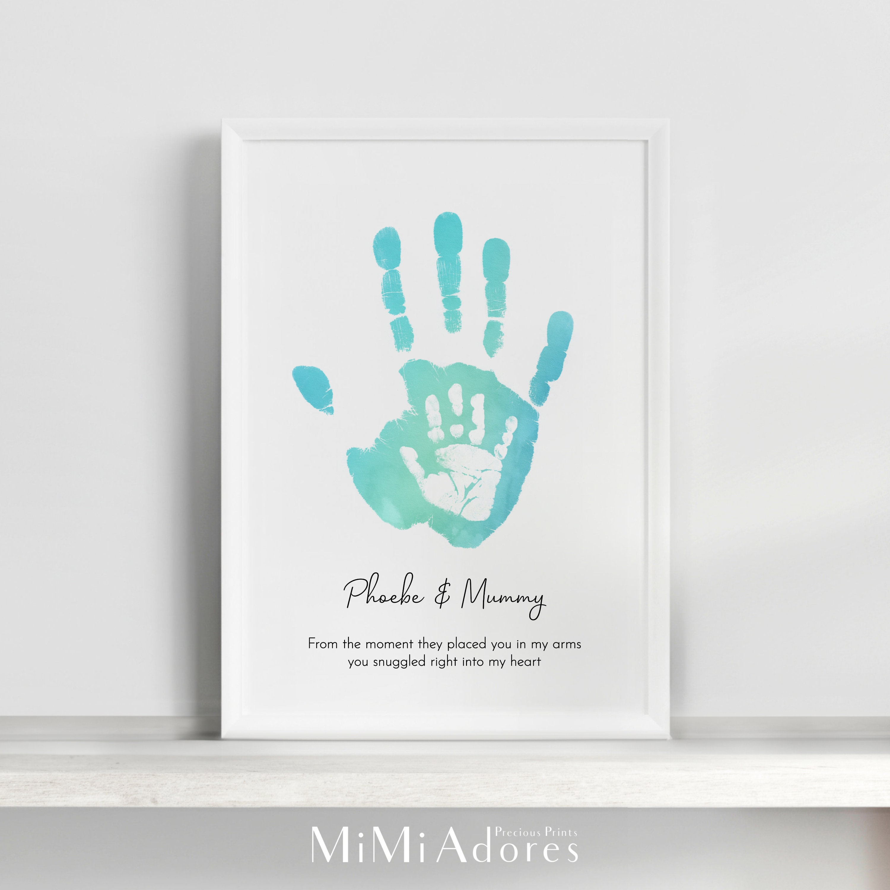 Handprint Keepsake Family Hand Print Kit Included Family Hands Handprint  Art Personalised Family Print Mum Dad Gift From Kids 