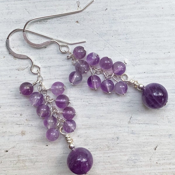Gemstone Beaded Earrings Etsy