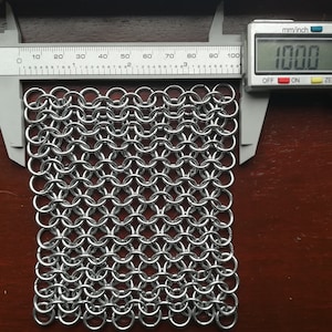 Chainmail fabric, jump ring fabric, chainmaille armour