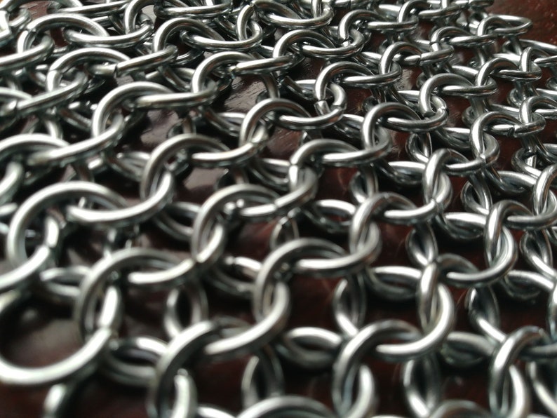 Chainmail Fabric Jump Ring Fabric Chainmaille Armour Etsy UK