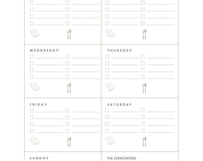 busy mama weekly planner