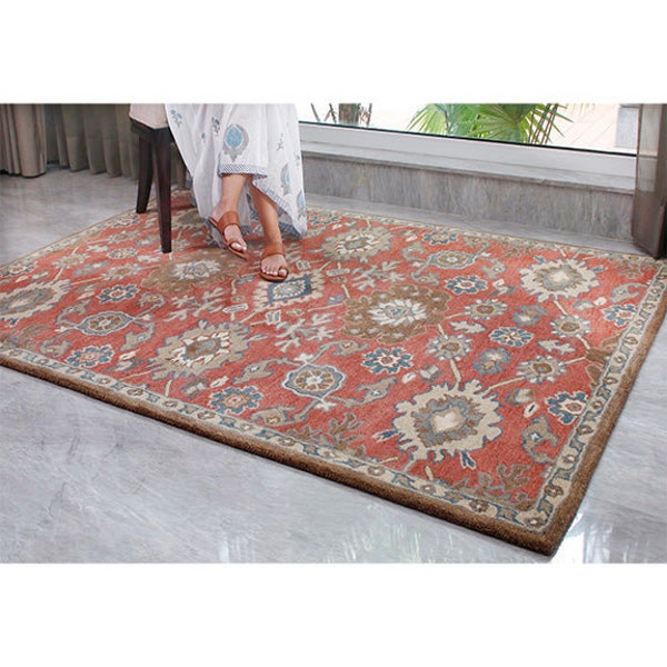 Red Persian Rug Etsy