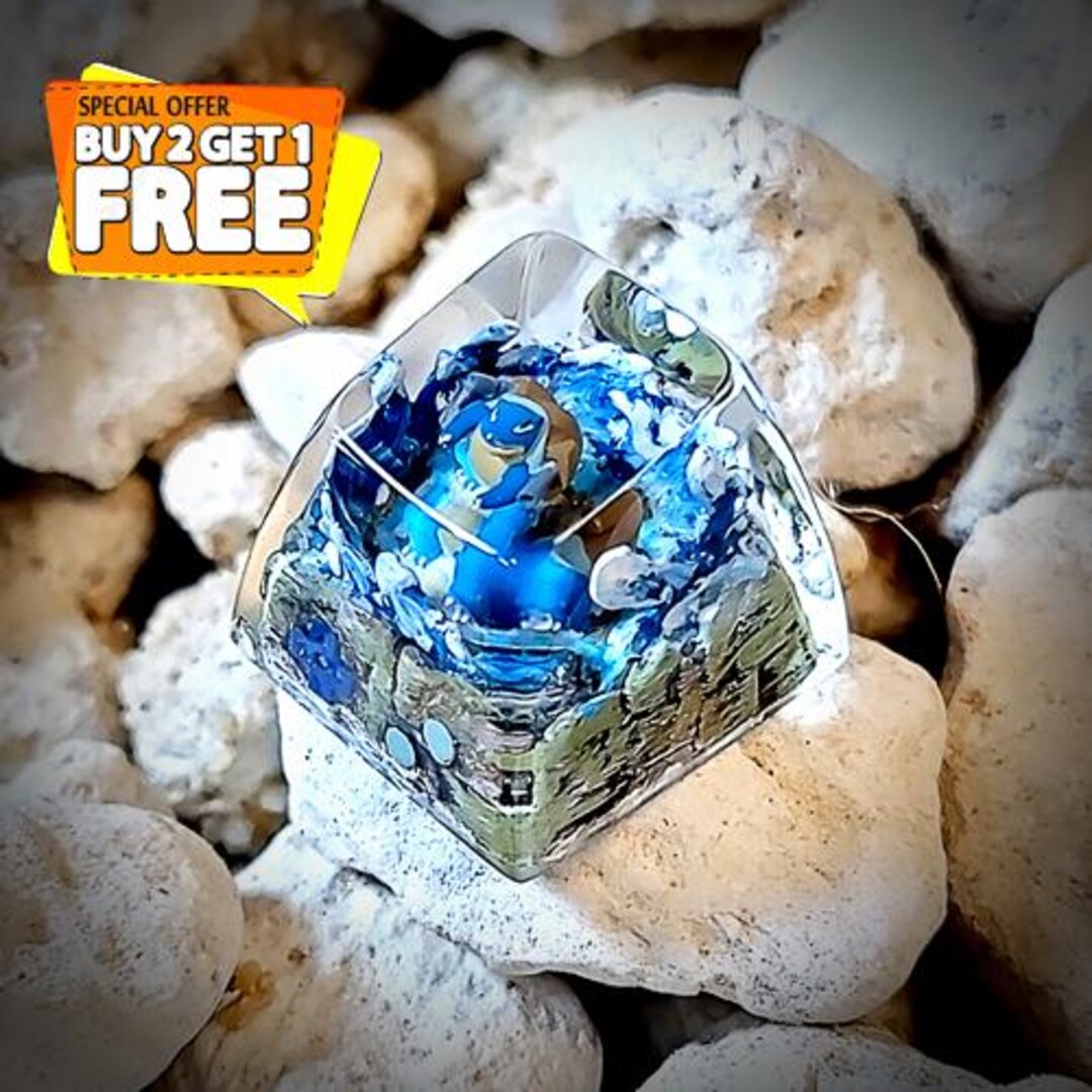 Blastoise Keycap, Super Cool Pokemon Blastoise Keycap - Etsy