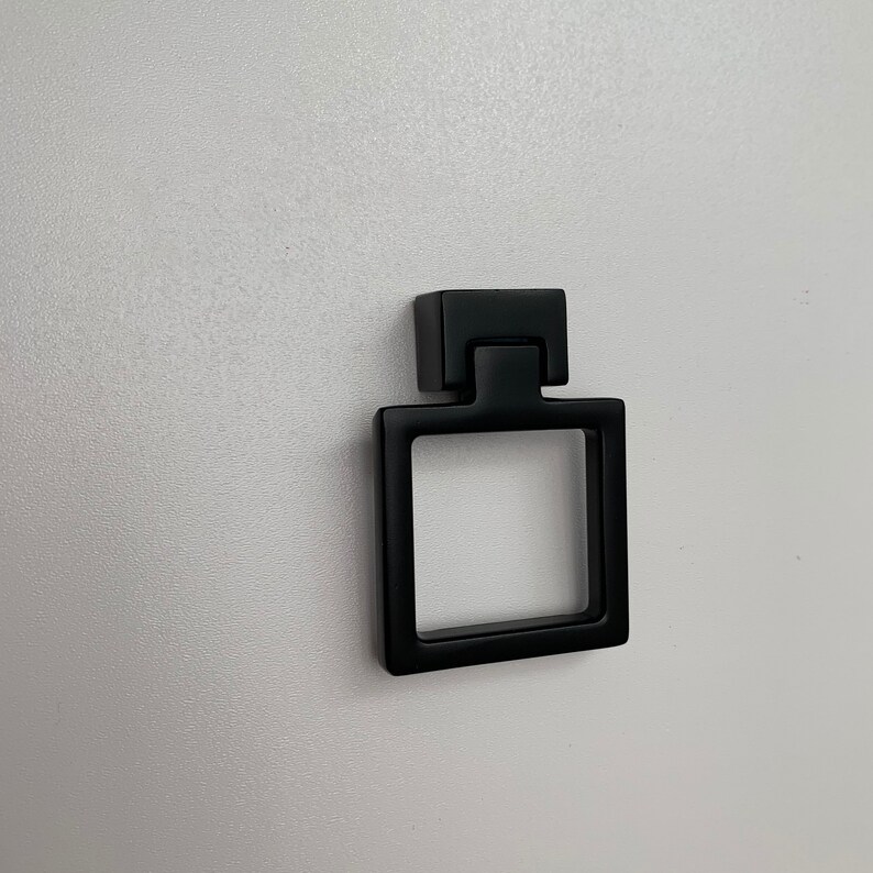 Square Drop Rings Pulls Knobs Door Knobs Pulls Dresser Etsy