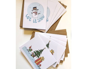 Christmas Card Multipack- A6 mixed pack