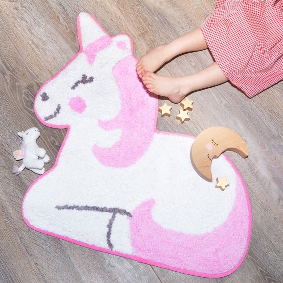 Unicorn Rug Girls Unicorn Rug Unicorn Mat Unicorn Decor Unicorn Room Decor Unicorn Girls Room Little One And Me Baby Unicorn Room