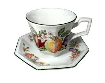 Johnson Brothers Fresh Fruit Design Teetasse & Untertassen-Set Made in England