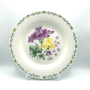 Thomson Pottery Floral Garden Geranium 12&quot; Round Platter.