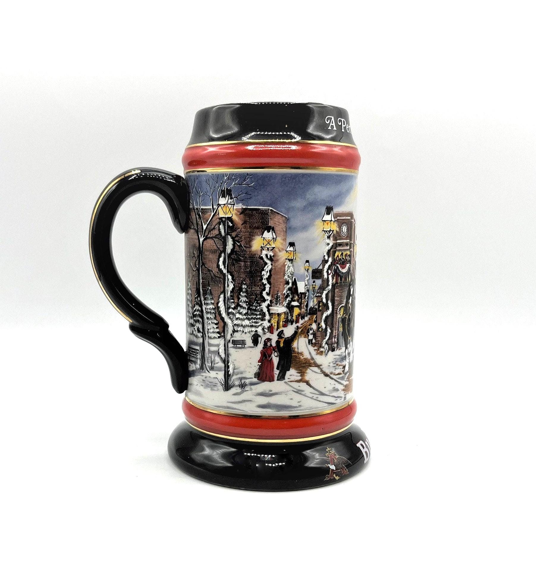 【ビンテージ】Budweiser コレクションセット 1992 Budweiser Collector's Stein A Perfect Christmas, Susan