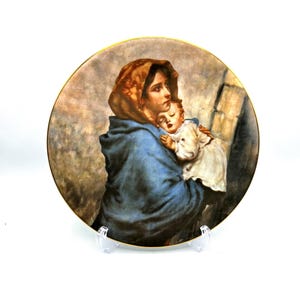 1973 Madonna and Child Plate &quot;Madonnina&quot; by Robert Ferruzzi Haviland Limoges  Numbered Limited Edition