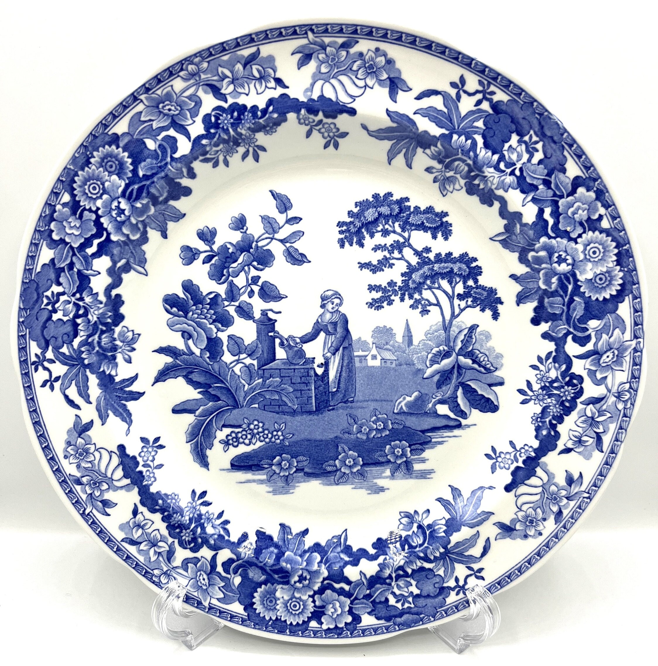 The Spode Blue Room Collection 陶器皿 Spode Blue Room Collection Girl at Well 10.5