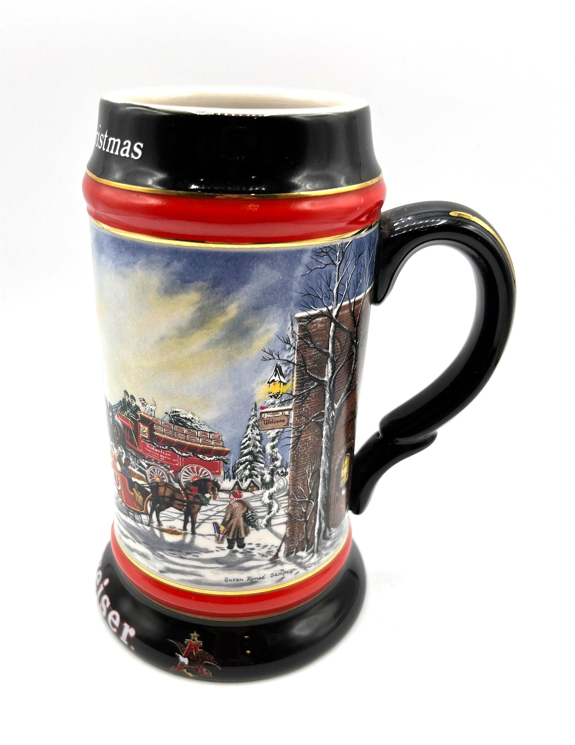 1992 Budweiser Collector's Stein A Perfect Christmas, Susan