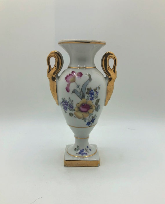 Porcelain Victorian Urn Vase Andrea by Sadek 8368 in - Etsy