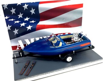 Vintage Revell 1/25 Scale Hemi Hydro Speedboat Model With