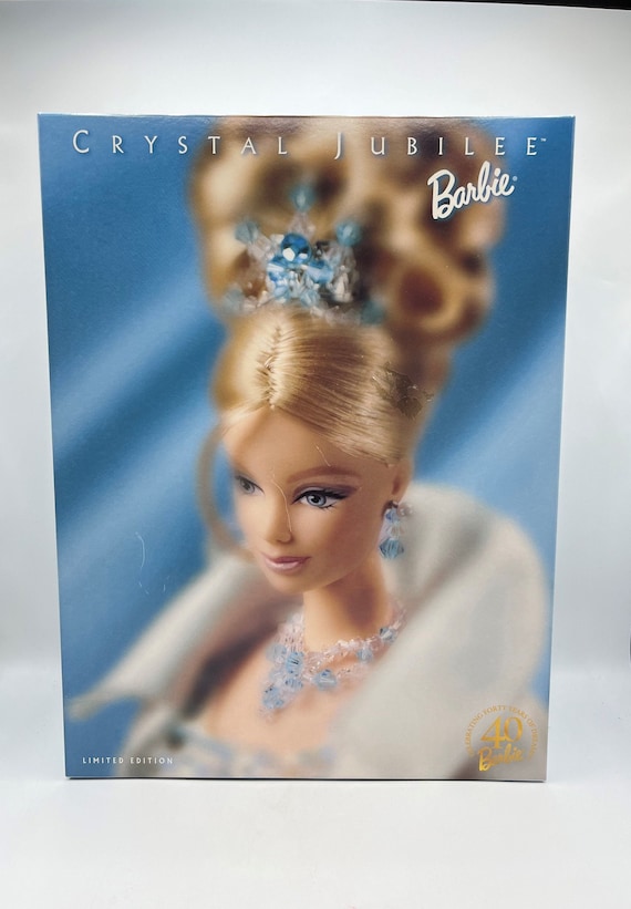 1998 Crystal Jubilee Barbie Crystal Gown, Satin Opera Coat, Tiara