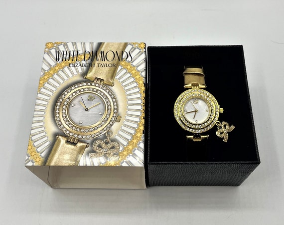 Elizabeth Taylor White Diamonds Wrist Watch Diamo… - image 1