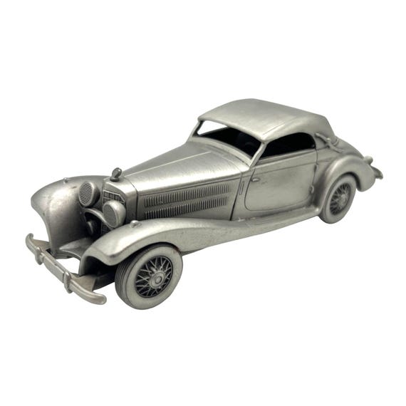 Danbury Mint 1939 Mercedes-benz 540-K Pewter Model Car Vintage