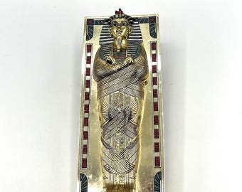 Franklin Mint the Treasures of Tutankhamun Desk Card Box Original