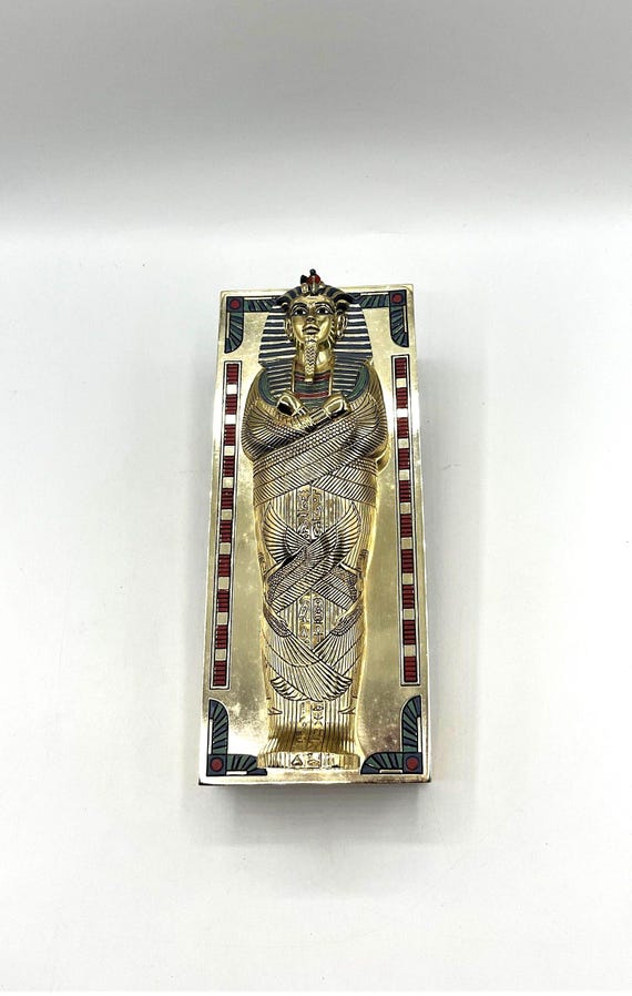 Franklin Mint the Treasures of Tutankhamun Desk Card Box Original