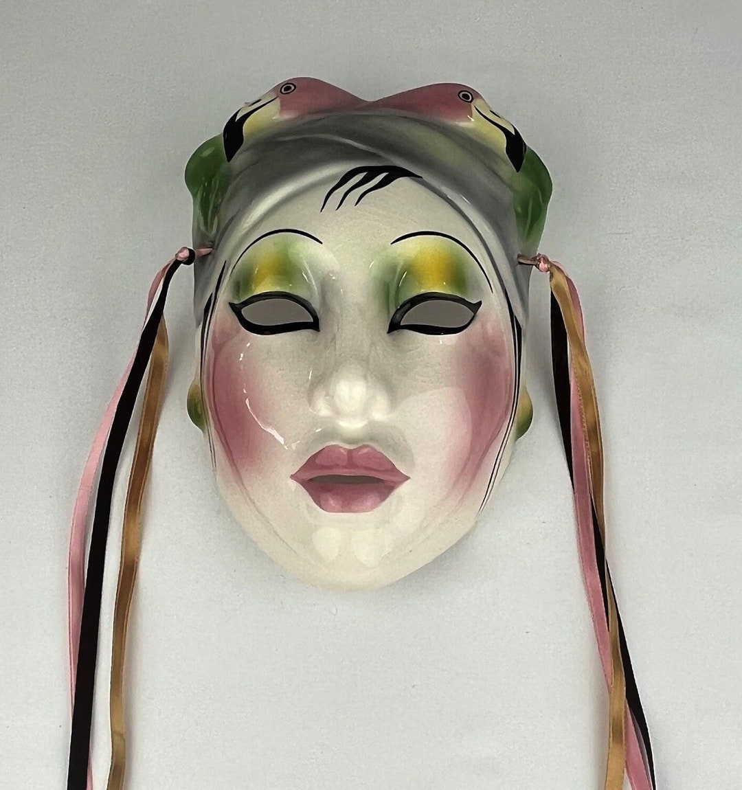 Rare Vintage Clay Art Mask by About Face/clay Art San Francisco. Unique