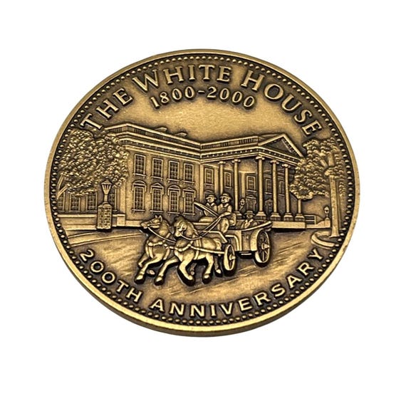 ホワイトハウス200周年記念 The White House 200th Anniversary Commemorative Coin 1800-2000