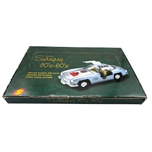 Swinging 50s-60s Die-Cast Car Set 12-Piece  Heavy Gauge Pull Back Action  Doors Openable  Collectors Edition