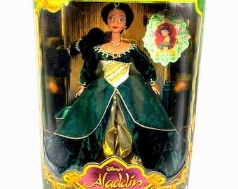 Disney Aladdin 1999 Holiday Princess Jasmine Doll Special Edition w Ornament NIB