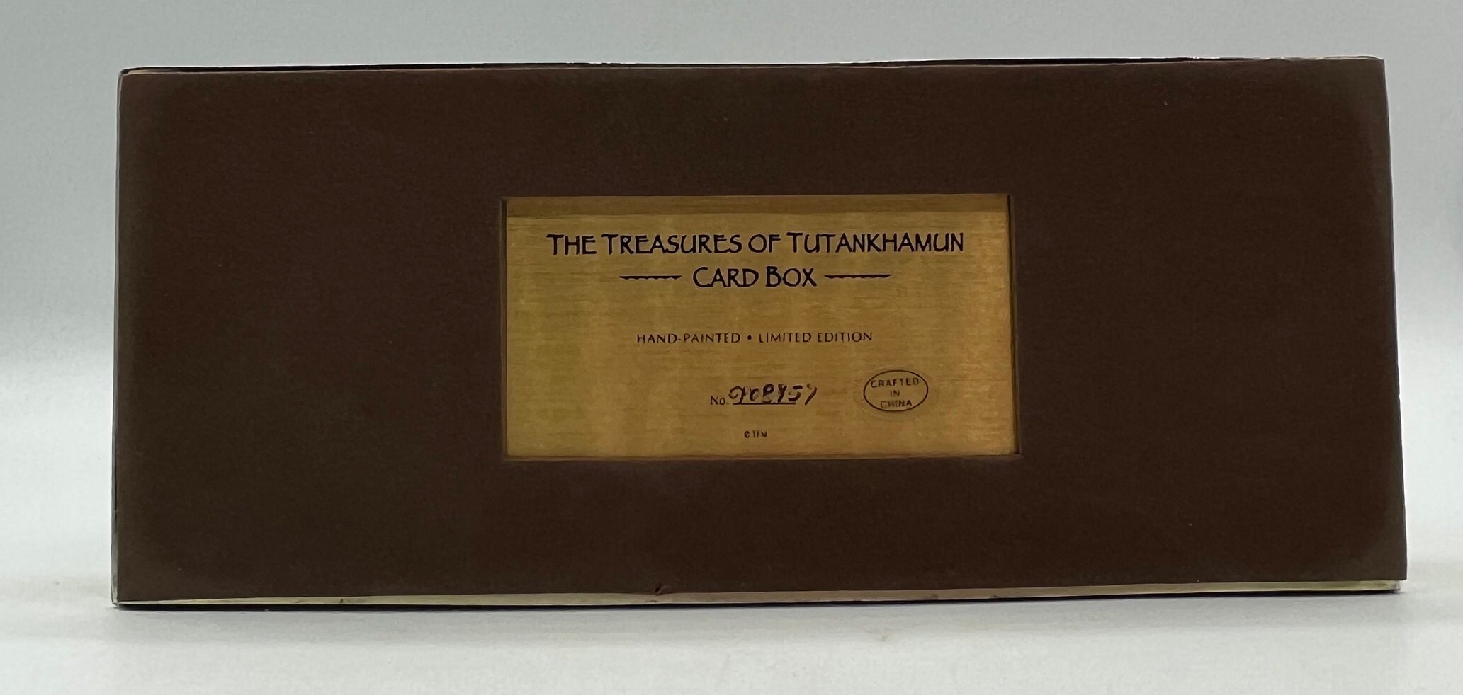 Franklin Mint the Treasures of Tutankhamun Desk Card Box Original