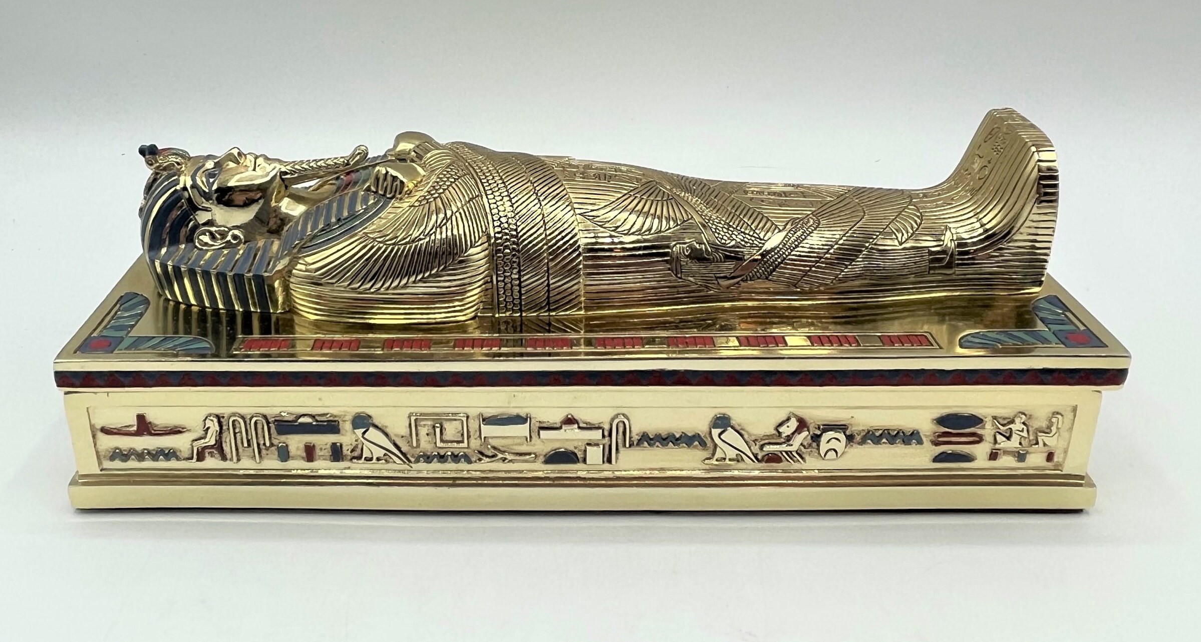 Franklin Mint the Treasures of Tutankhamun Desk Card Box Original
