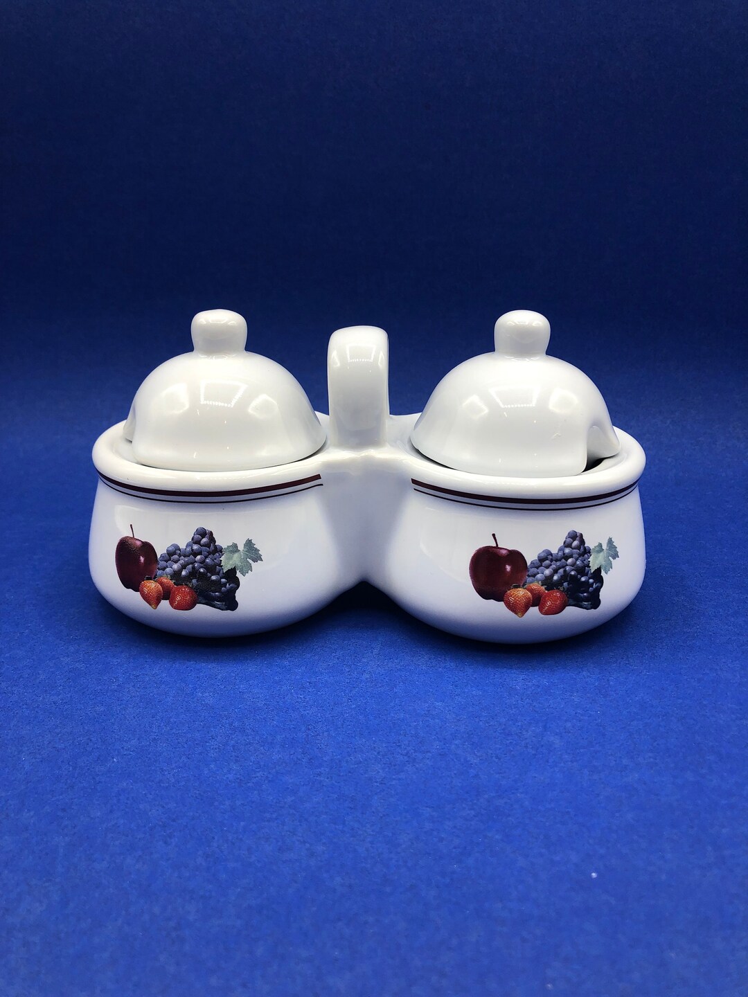 Porcelain Jam Jelly Servers With Lids by Houston Harvest Gift Products