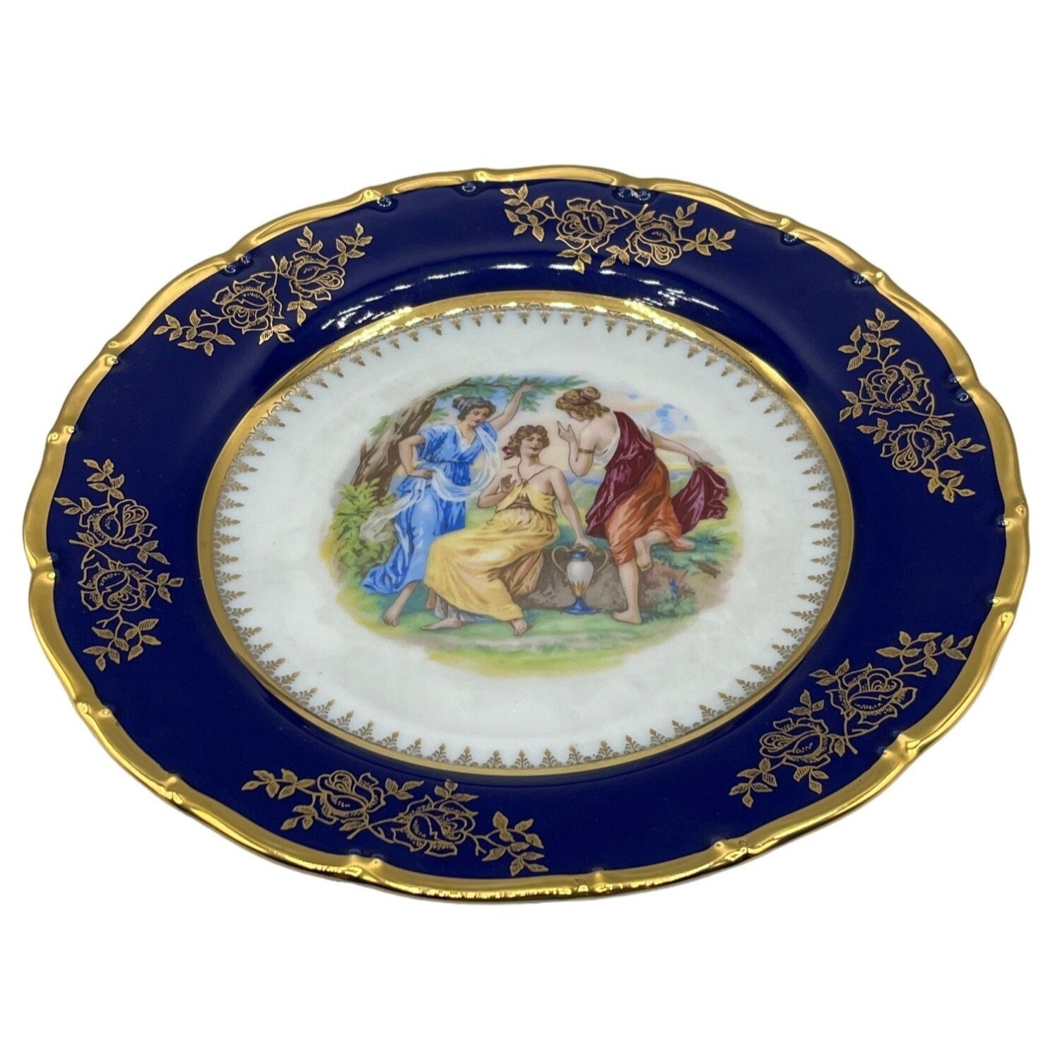 MZ Czechoslovakia Cobalt Blue & Gold Trim 10