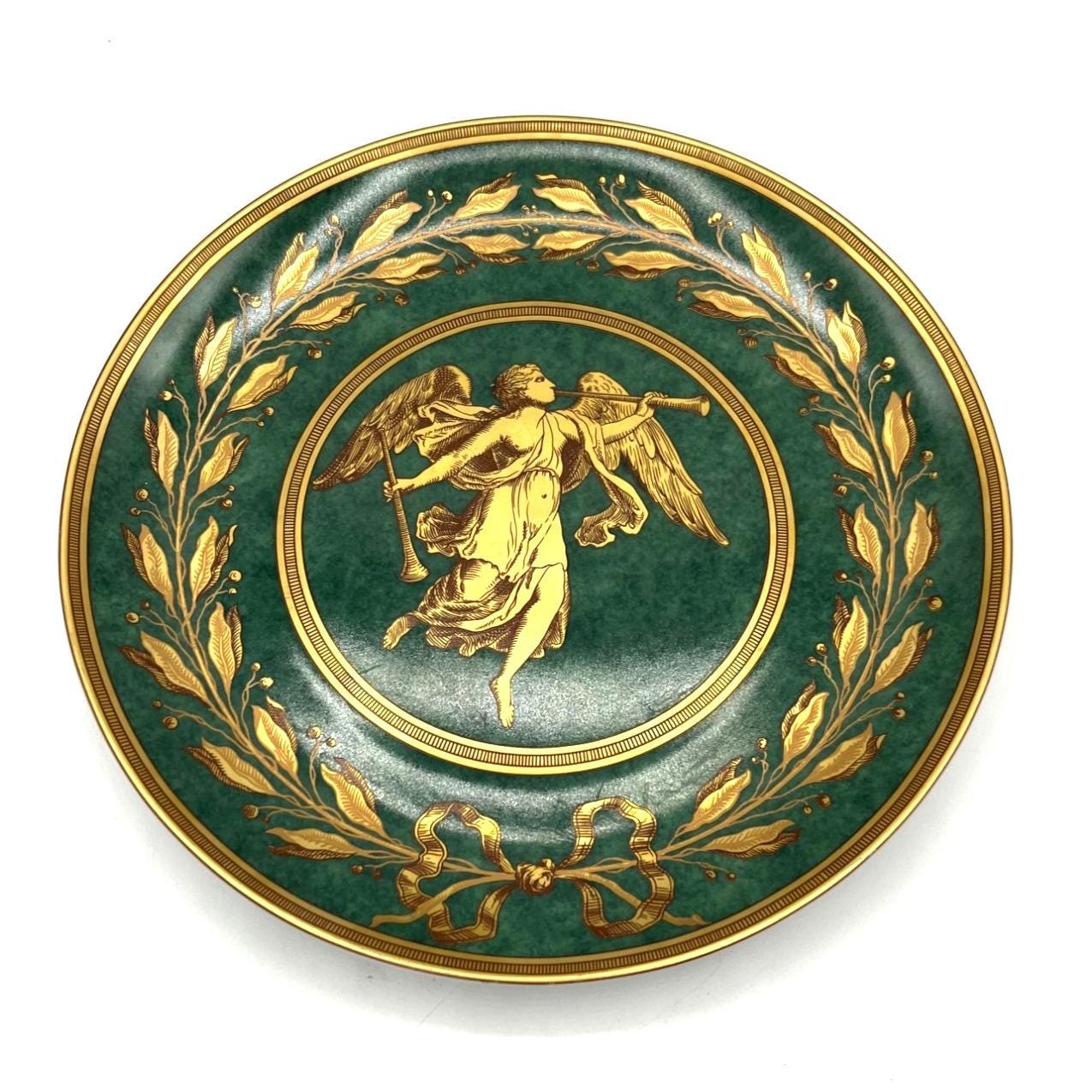 Williamsburg Mottahedeh 1996 Gabriel Green Collector Plate Green