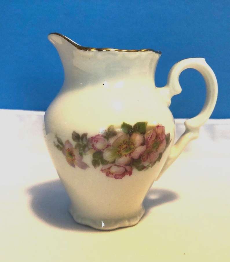 Vintage Bavaria Schumann Arzberg Germany Creamer With Wild Rose Pattern ...