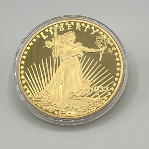 24K Gold Layered Gold Dream Commemorative of the 1933 Gold Double