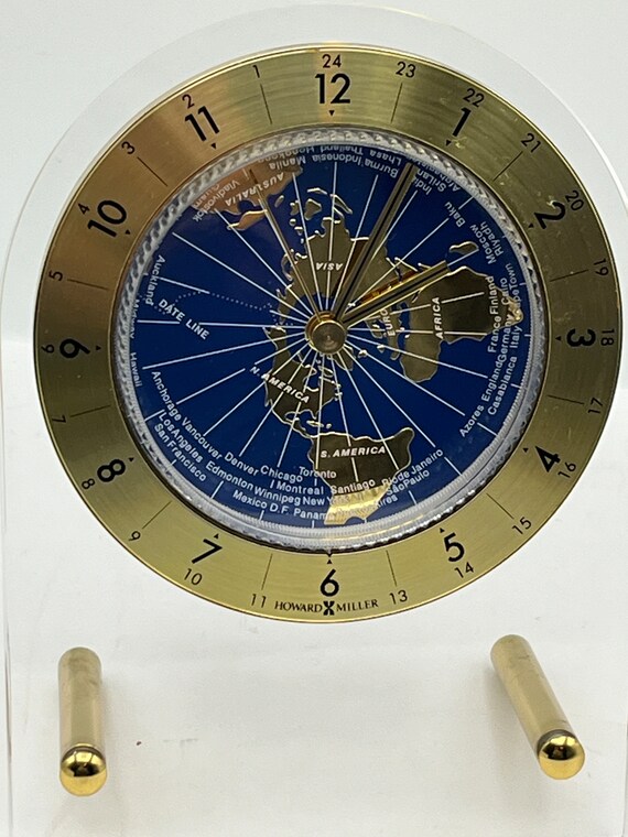 Howard Miller Discover Time World Time Desk Clock With