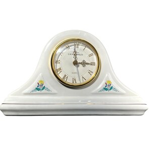 Laura Ashley Ceramic Desk Tabletop Clock With Floral Design Roman