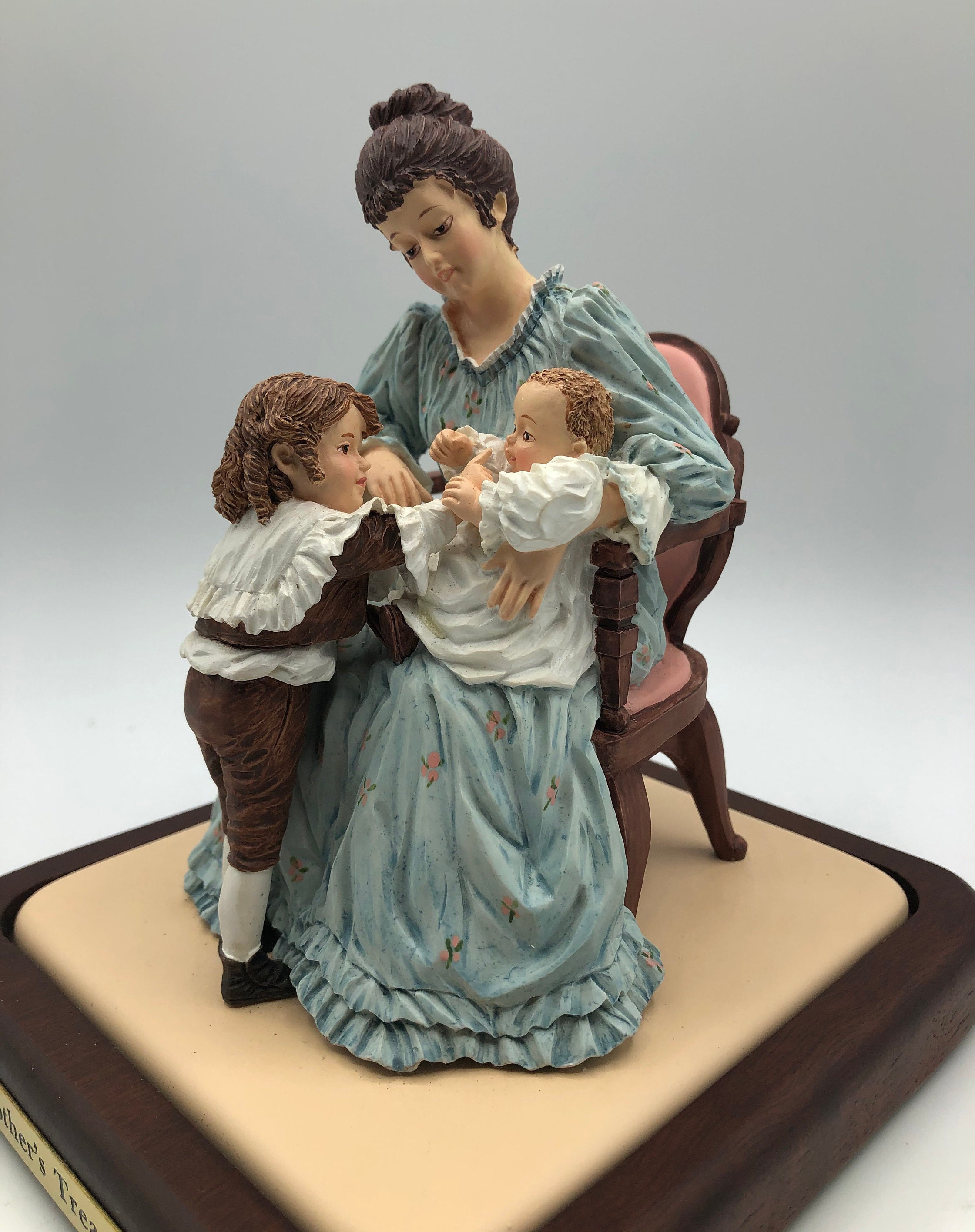 Vintage 1990 Figurine mother's Treasures by - Etsy