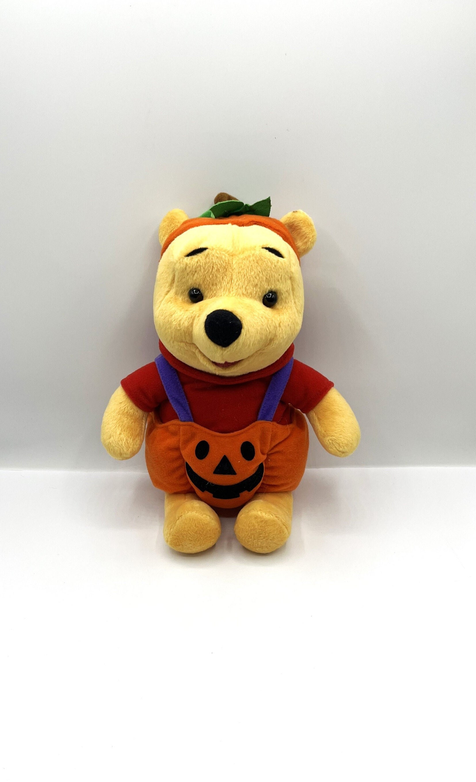 Disney Winnie the Pooh Plush in Pumpkin Costume Ready for