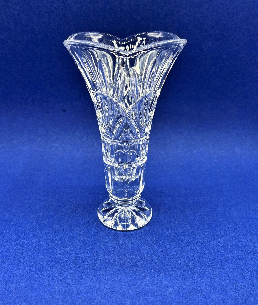 Shannon Crystal Freedom Vase by Godinger 6.5 Tall Etsy