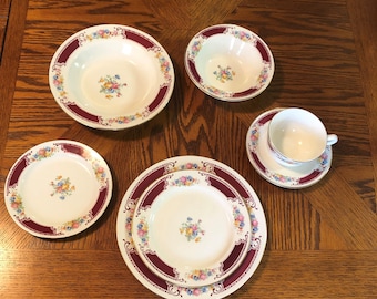 Four Piece Place Setting Homer Laughlin 1946 China J 46 N 8