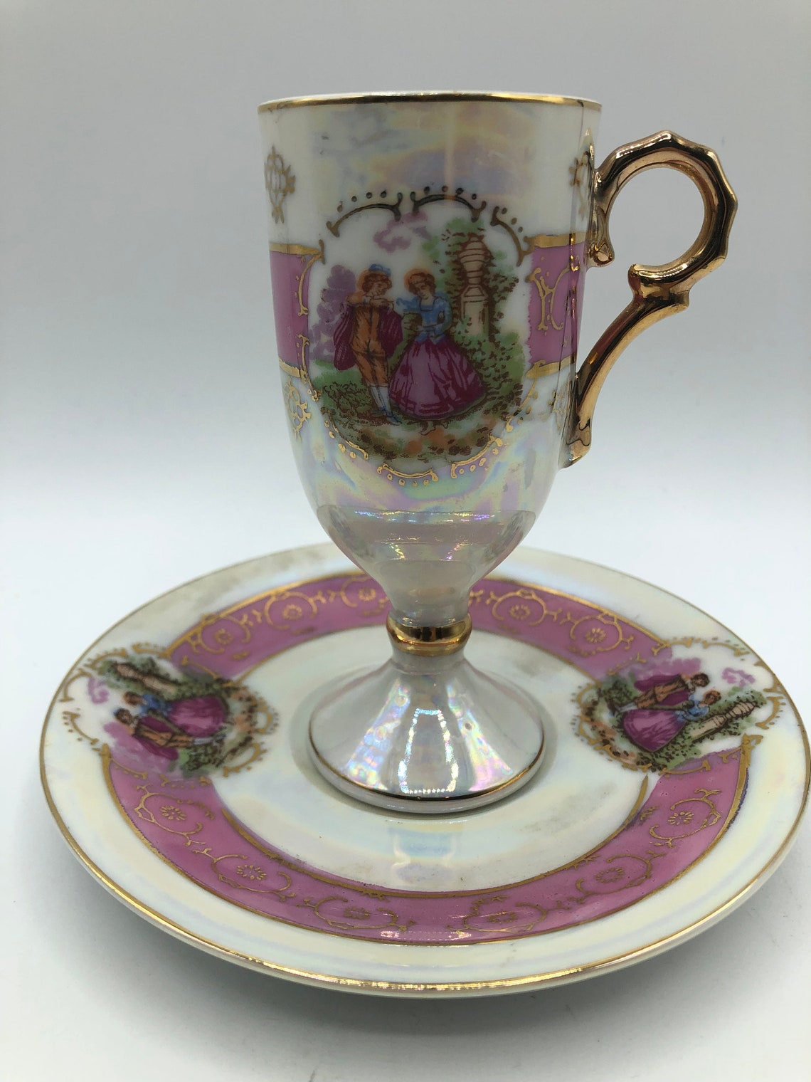 Vintage Vienna Mini Pedestal with Spoon