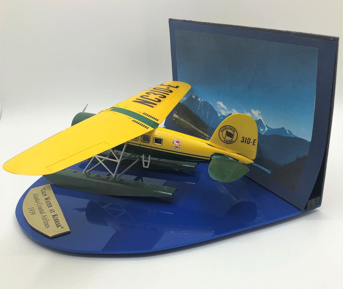 Float Plane Model Diorama Lockheed Vega alaska Coastal - Etsy