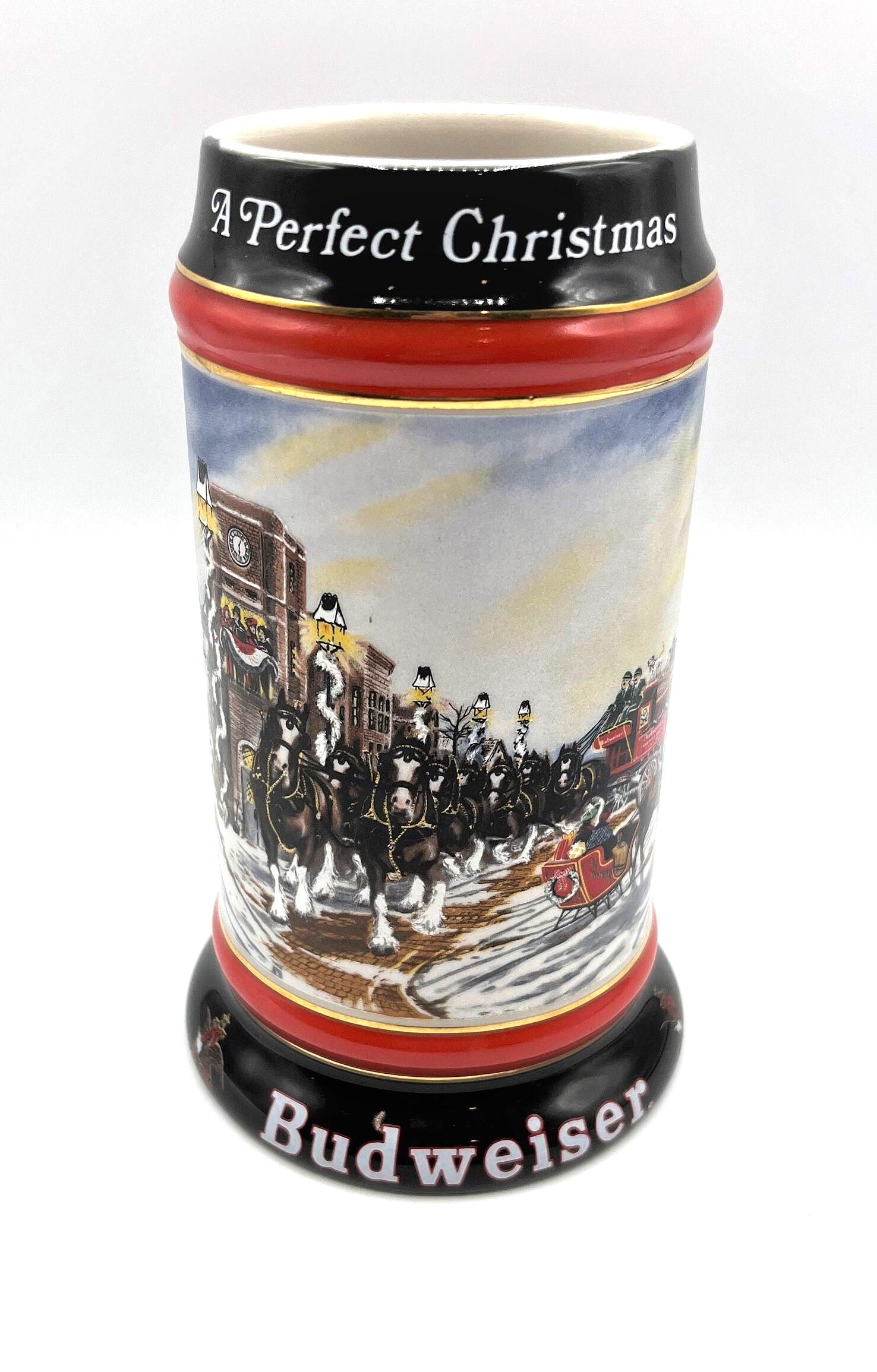 1992 Budweiser Collector's Stein A Perfect Christmas, Susan