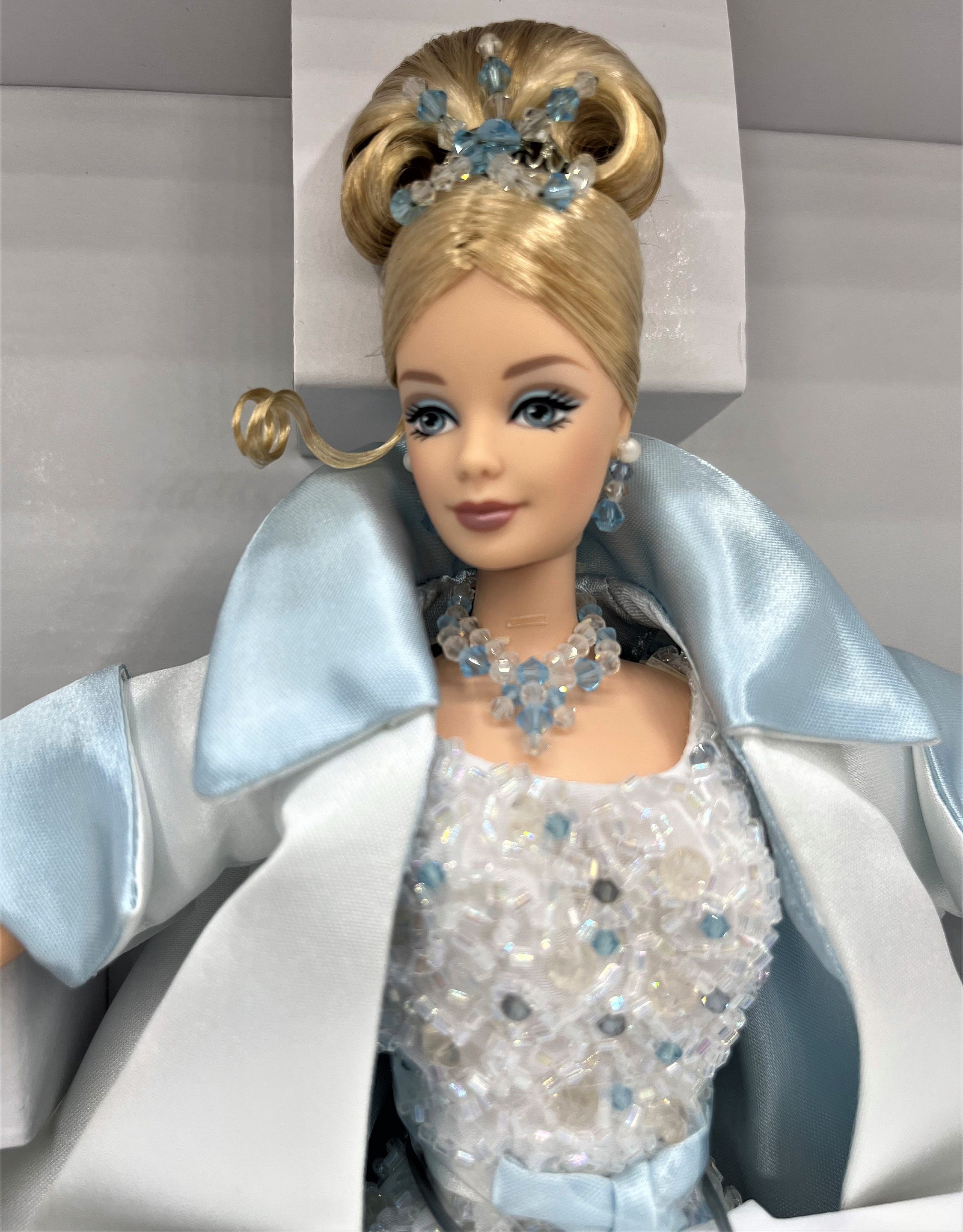 1998 Crystal Jubilee Barbie Crystal Gown, Satin Opera Coat 1998 Crystal Jubilee Barbie Crystal Gown, Satin Opera Coat