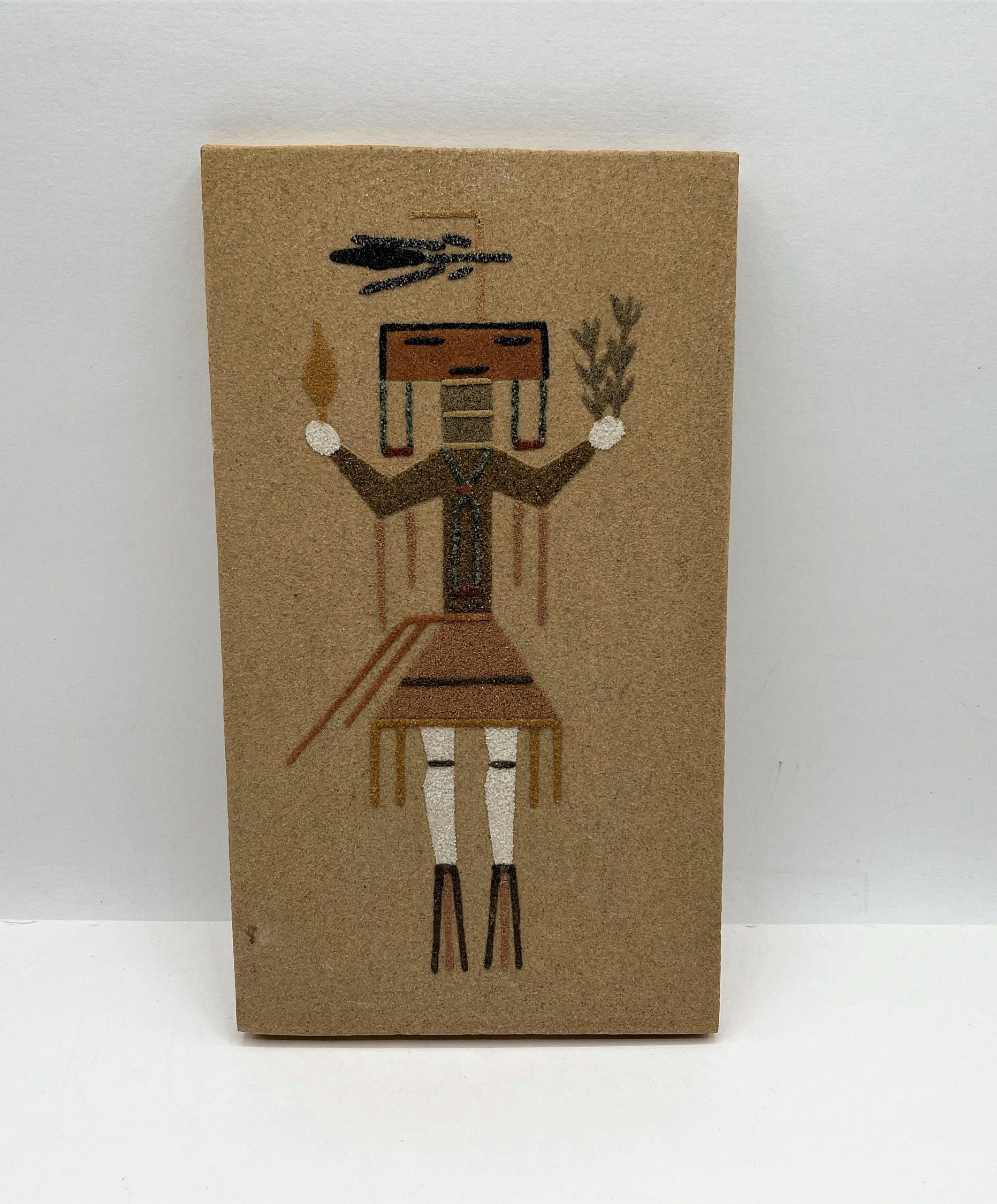 Navajo Sand Painting Navajo Female Windway Authentic Hand Etsy