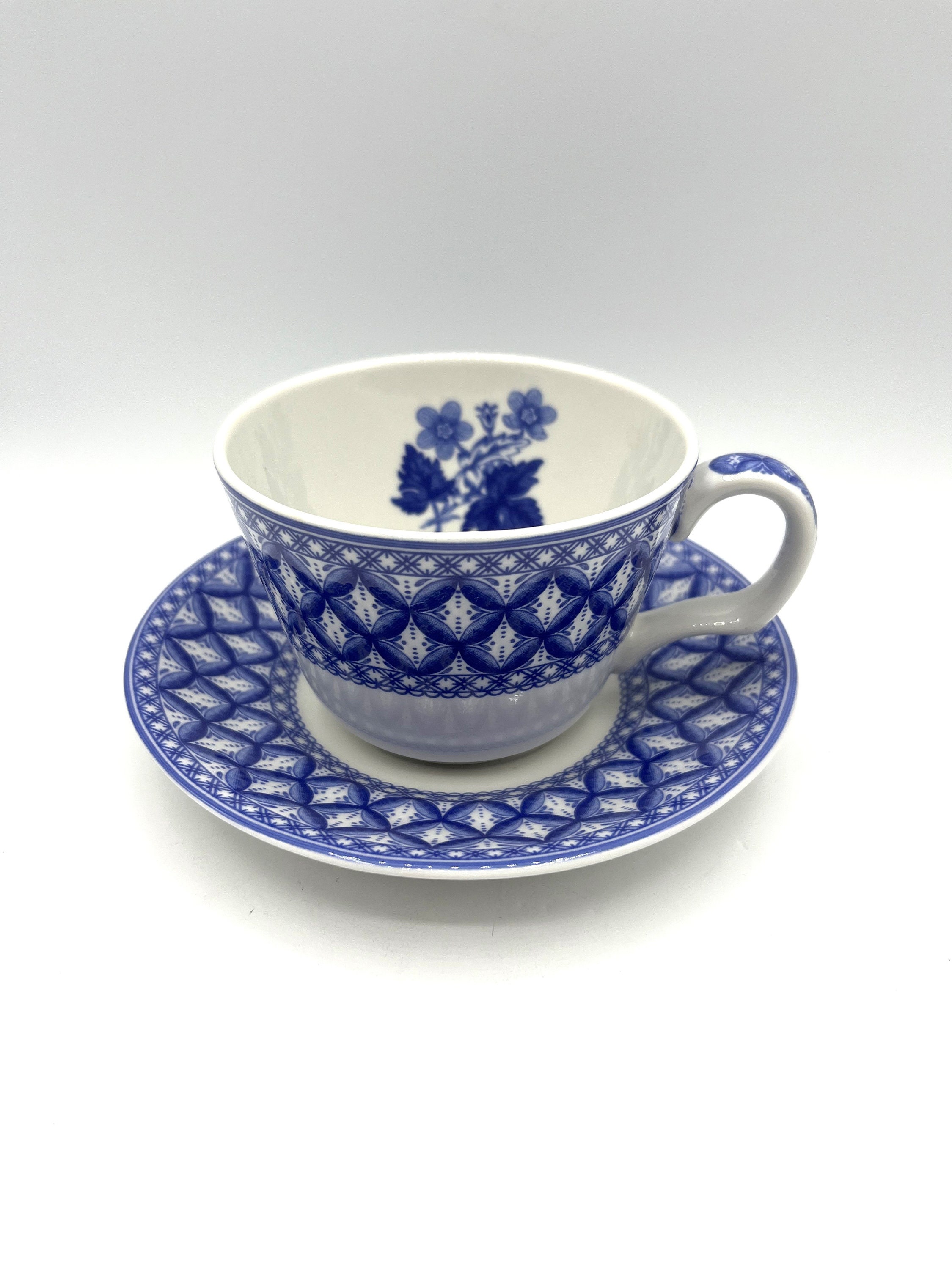 Spode Blue Room Cups and Saucers - Etsy