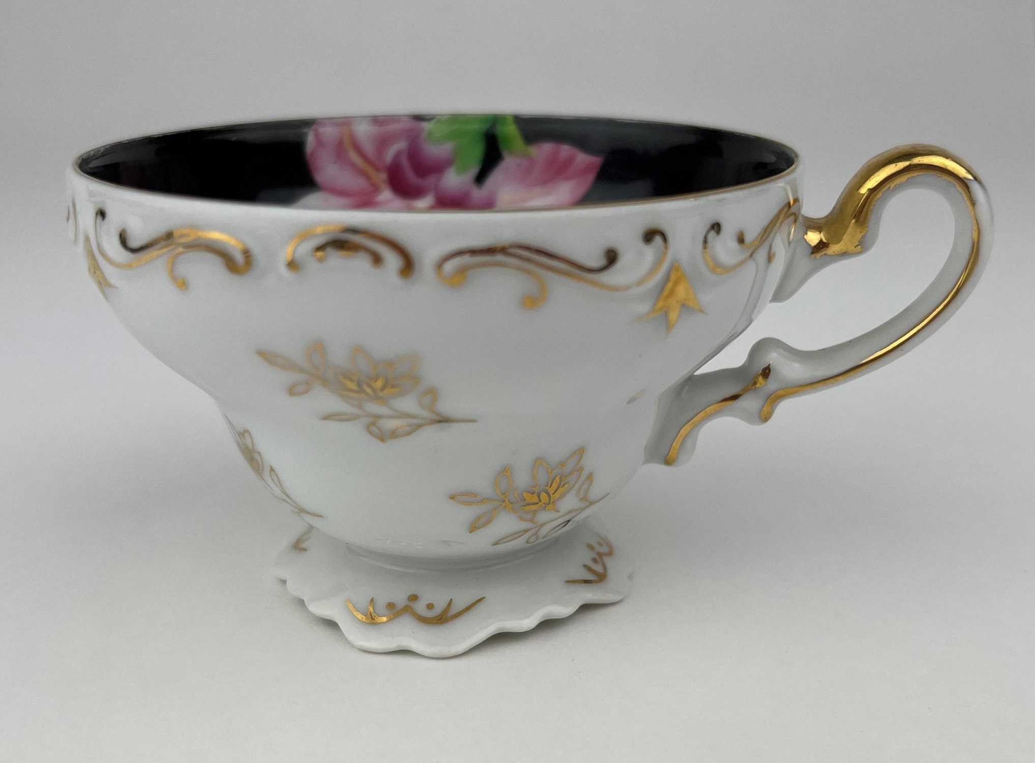 Rare 1940's Made in Occupied Japan Cup and Saucer Black Etsy